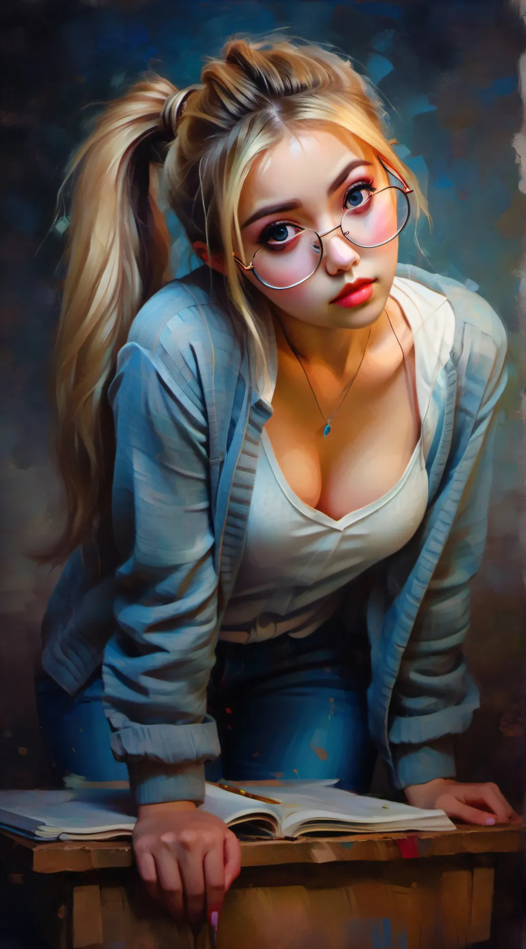 ai character: Gwen  background