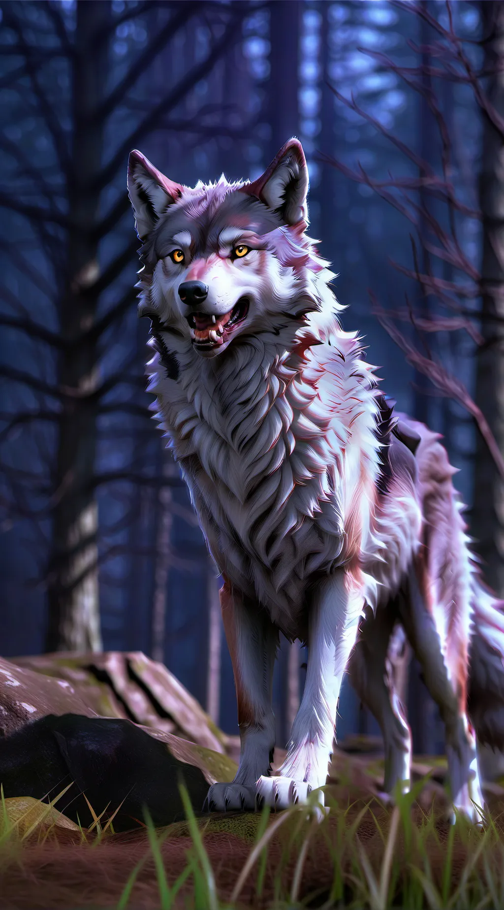 ai character: Wolf background