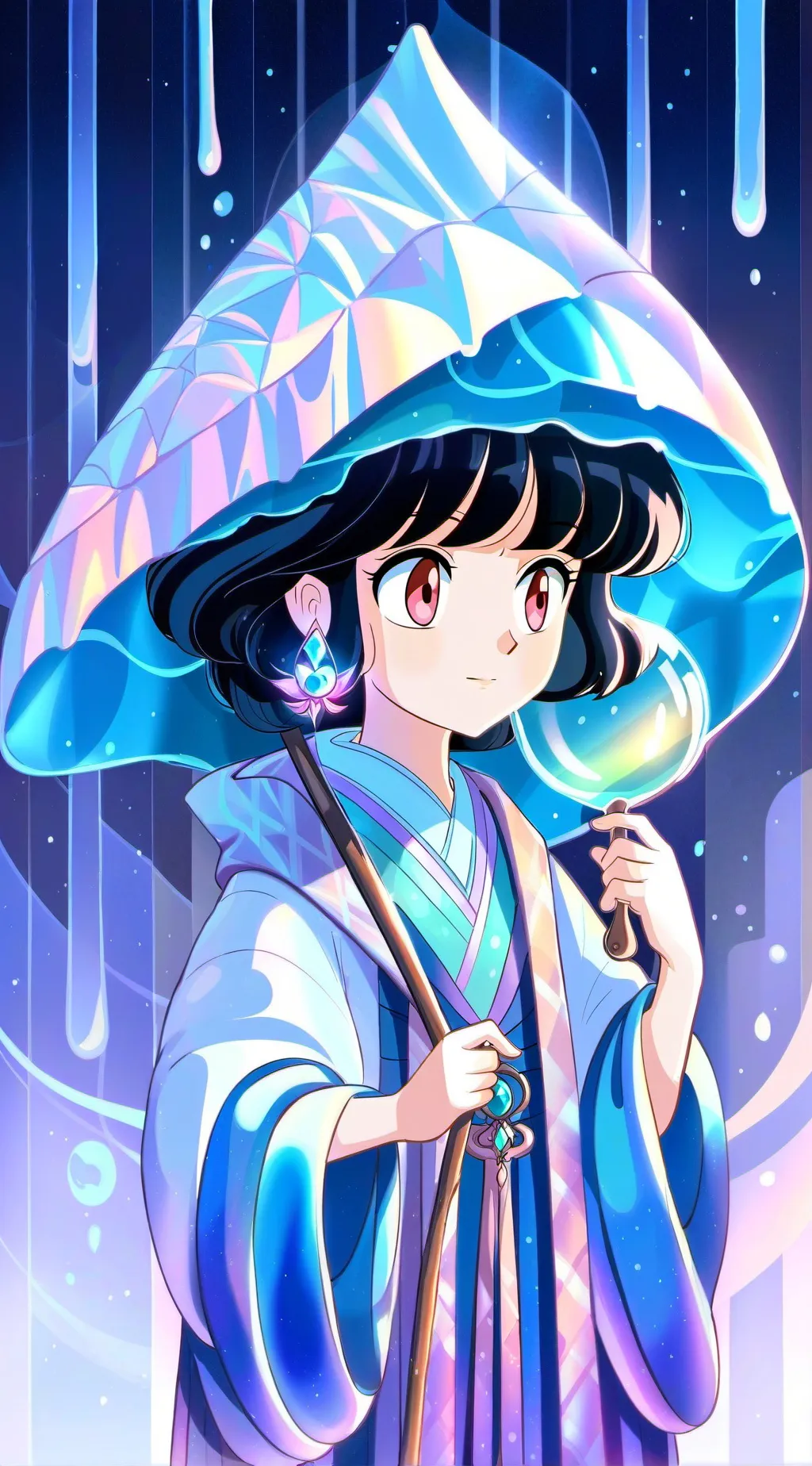 ai character: Akane  background