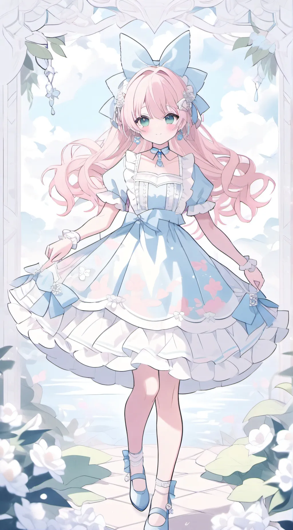 ai character: Aurora background