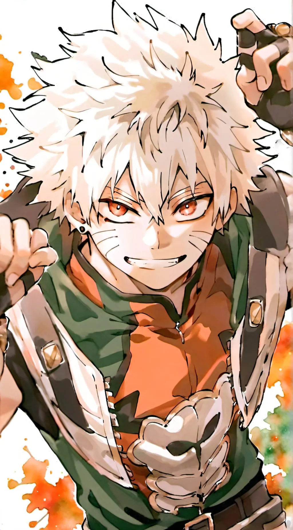 ai character: bakugo  background