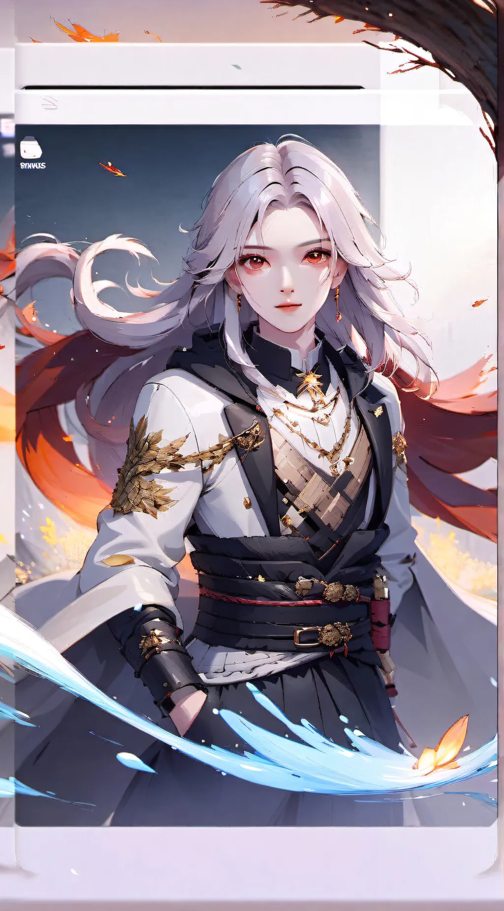 ai character: hh/silver  background