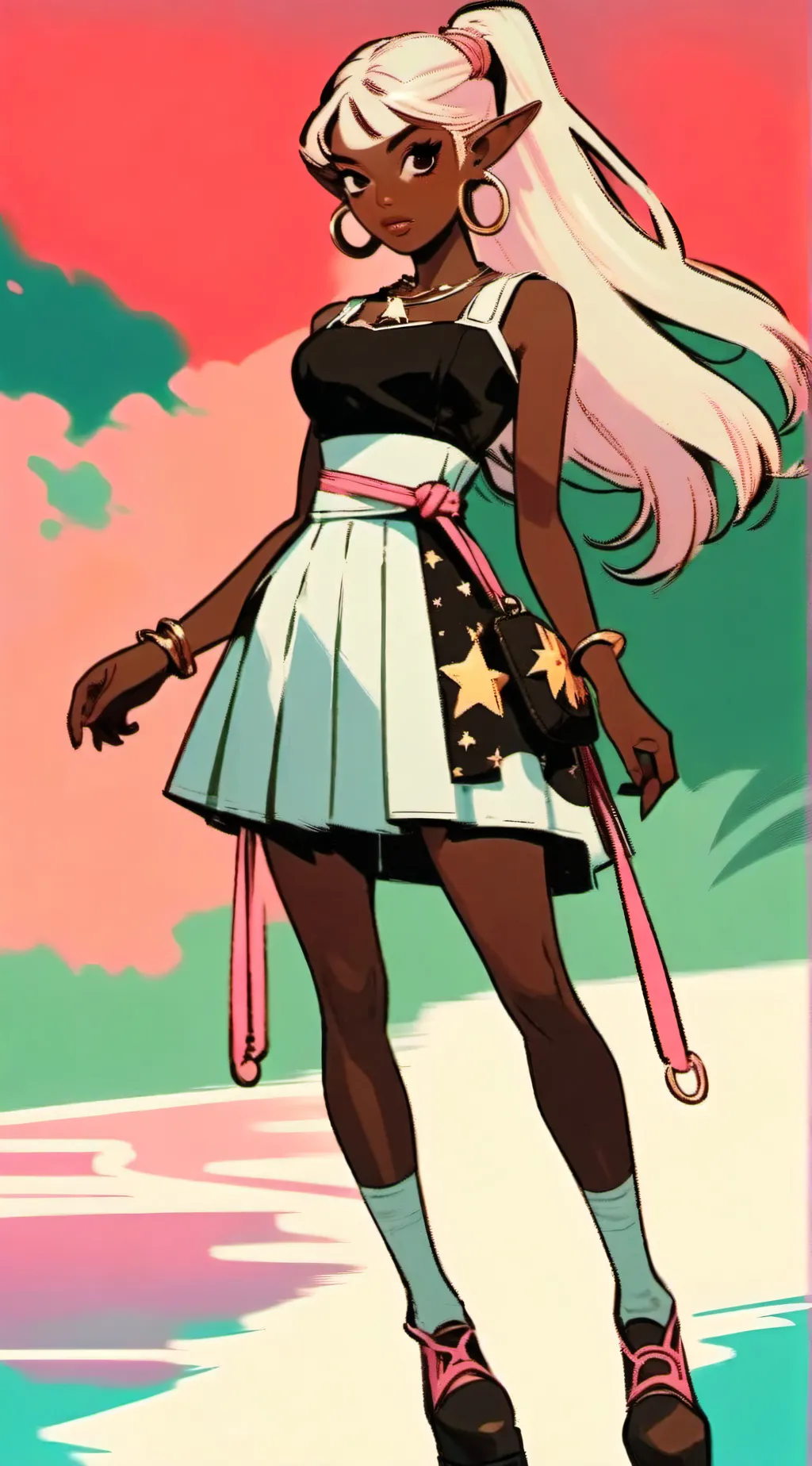 ai character: mean girl background