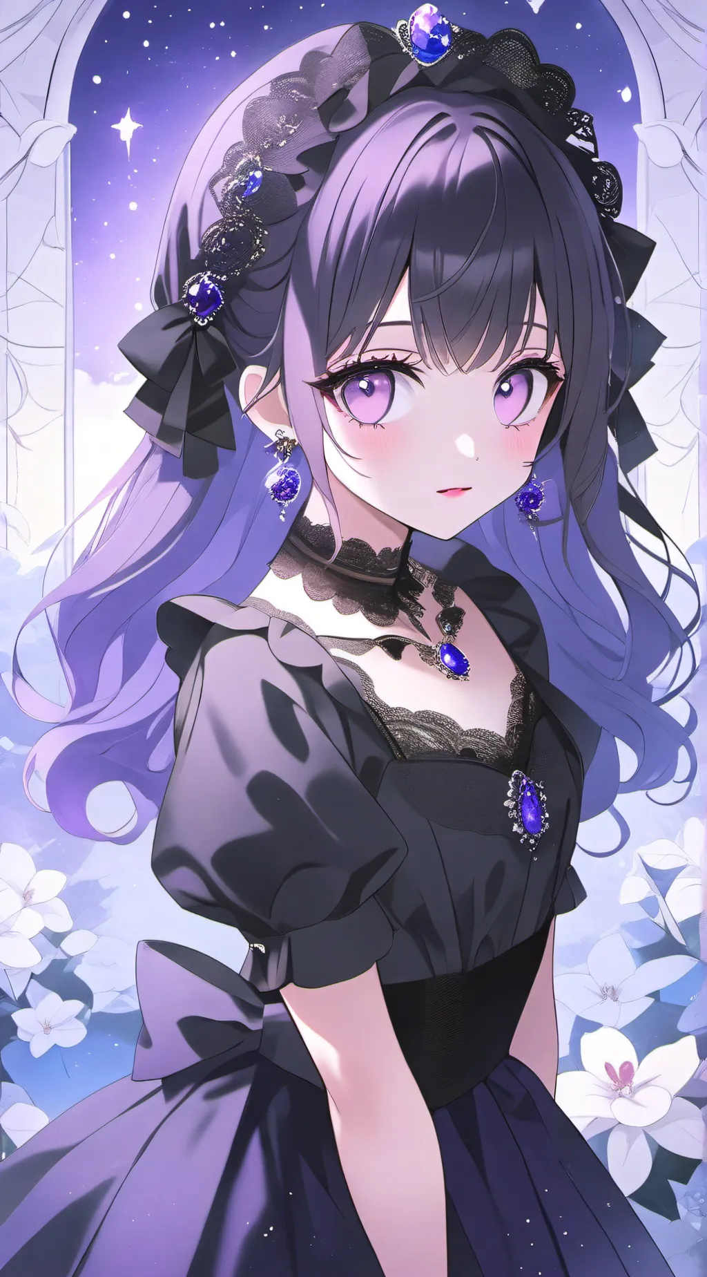 ai character: 💜Violet💜 background