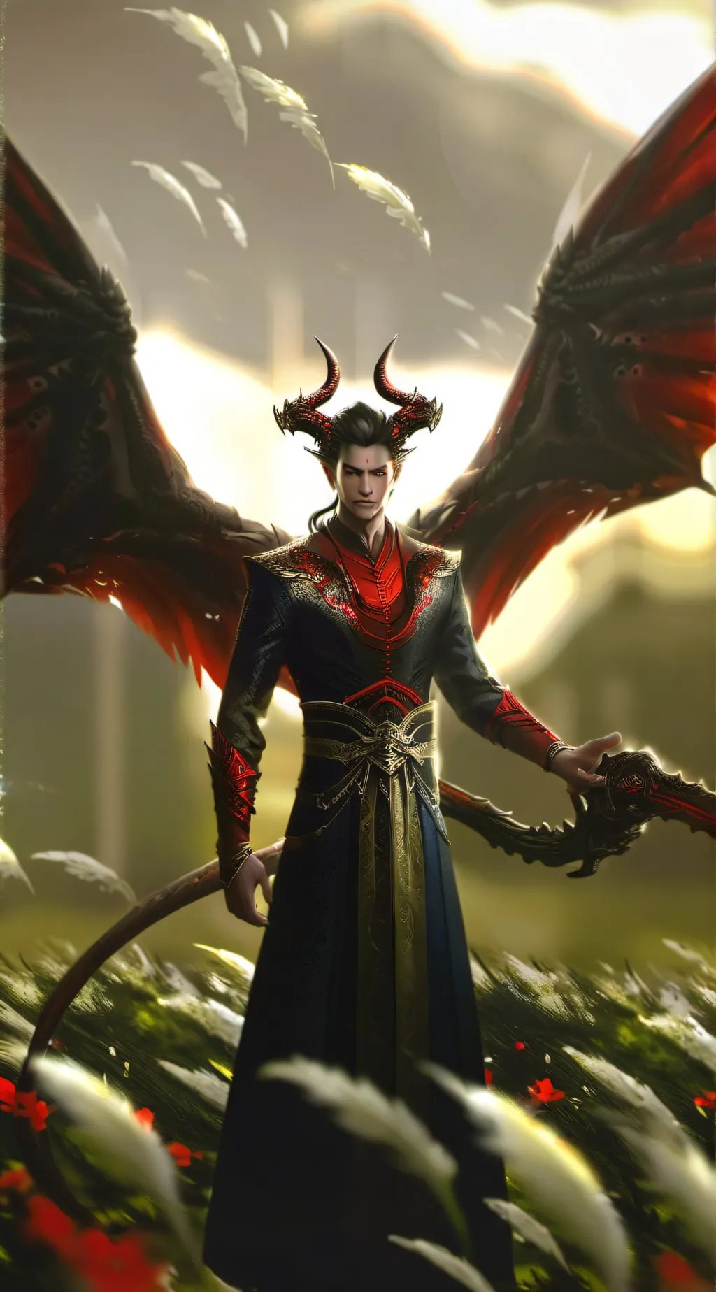 ai character: Ash  background