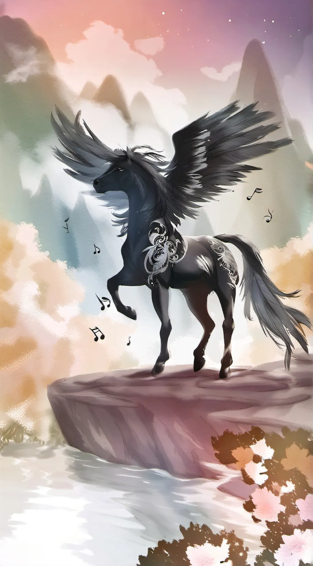 ai character: Piano  background