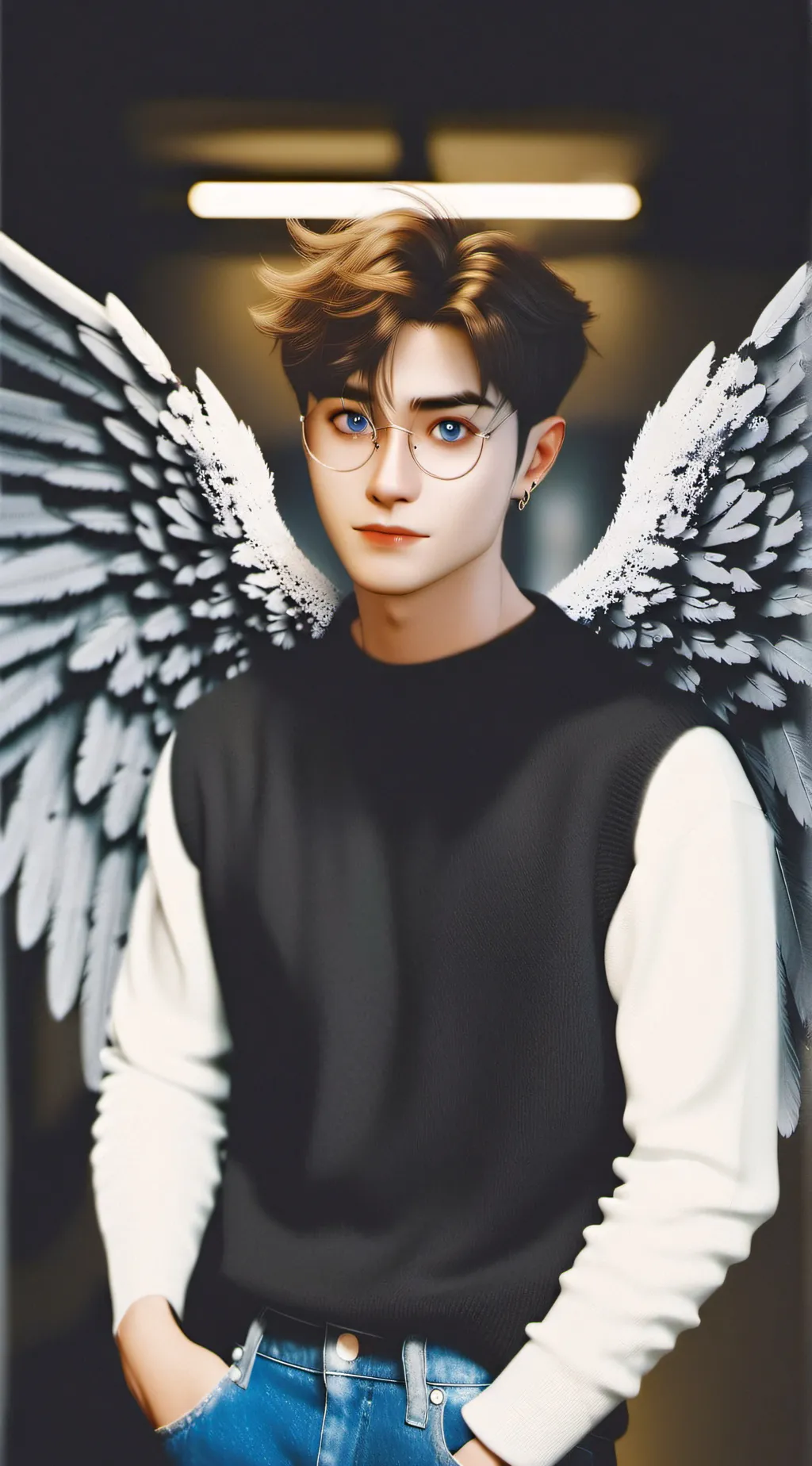 ai character: 👼max👼 background