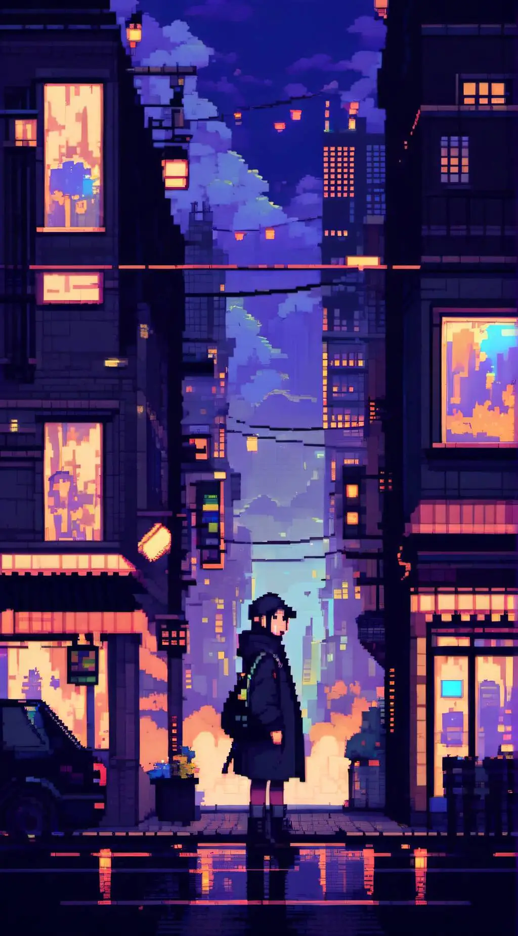 ai character: 夜之城 background