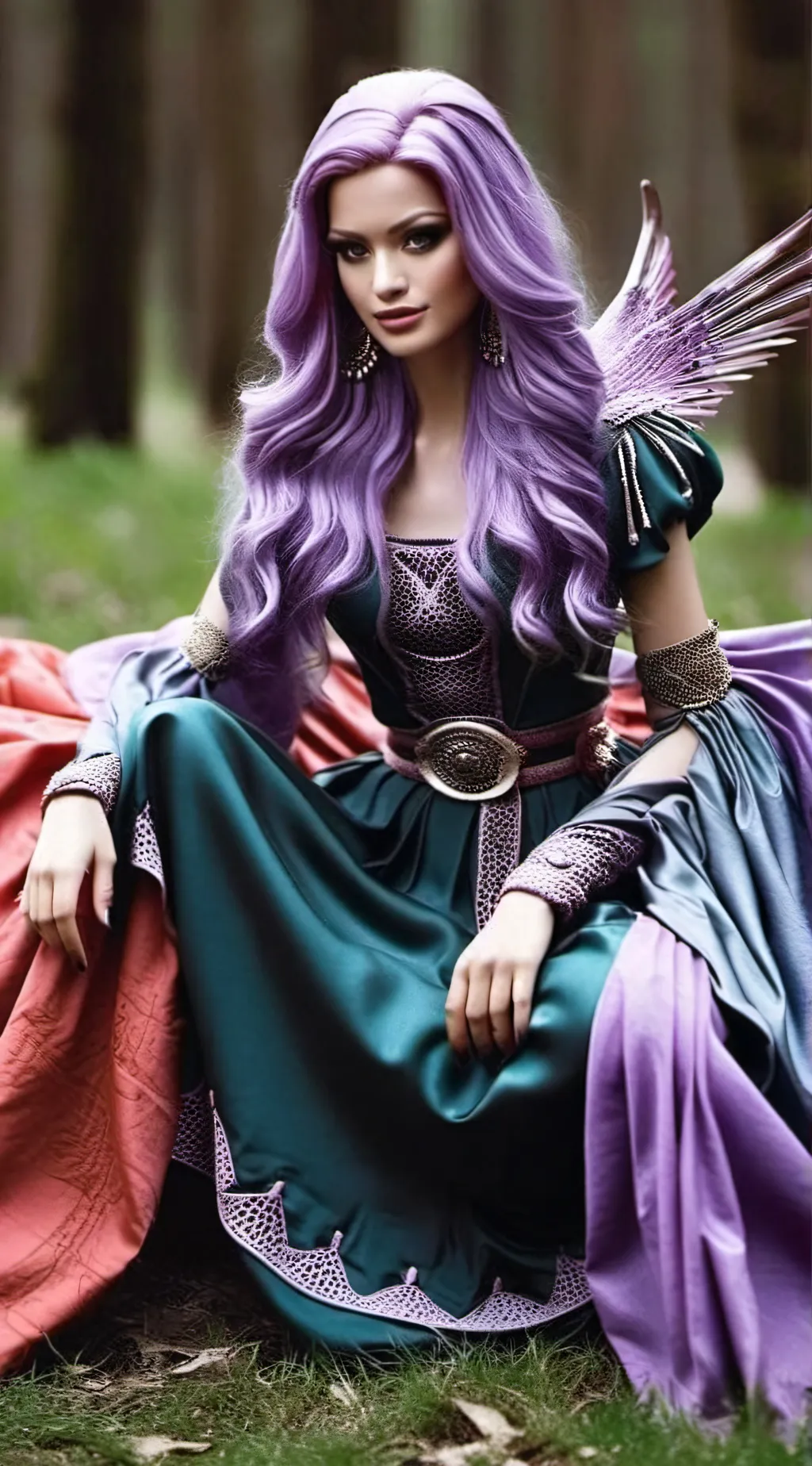 ai character: queen of  mean background