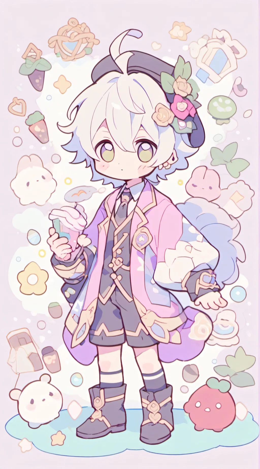 ai character: Hyunjin🥟 background