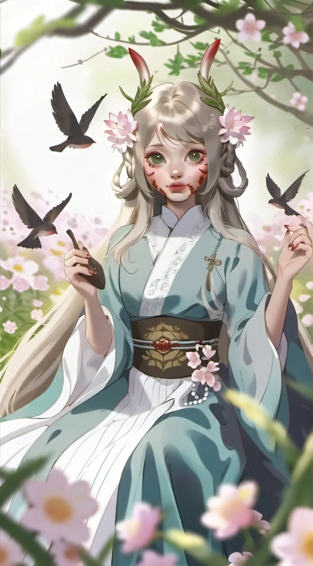 ai character: Gorillaz harming background