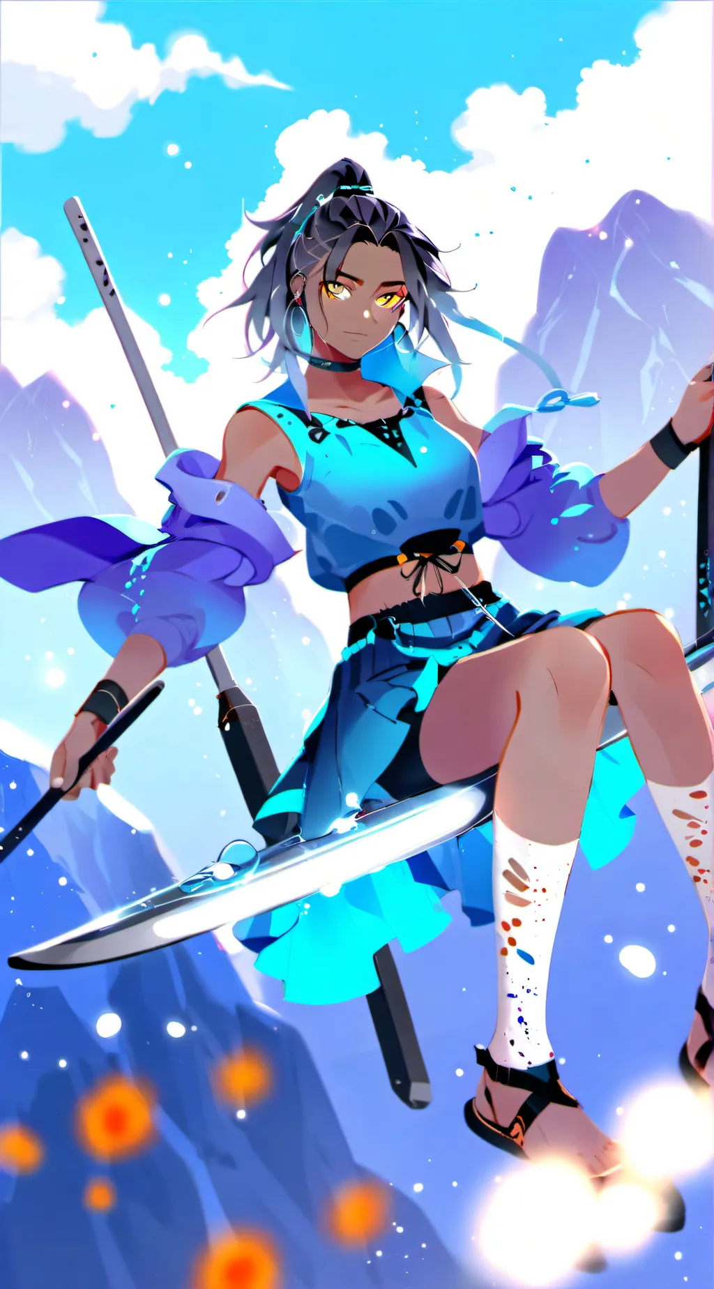 ai character: mha tyla dance  background