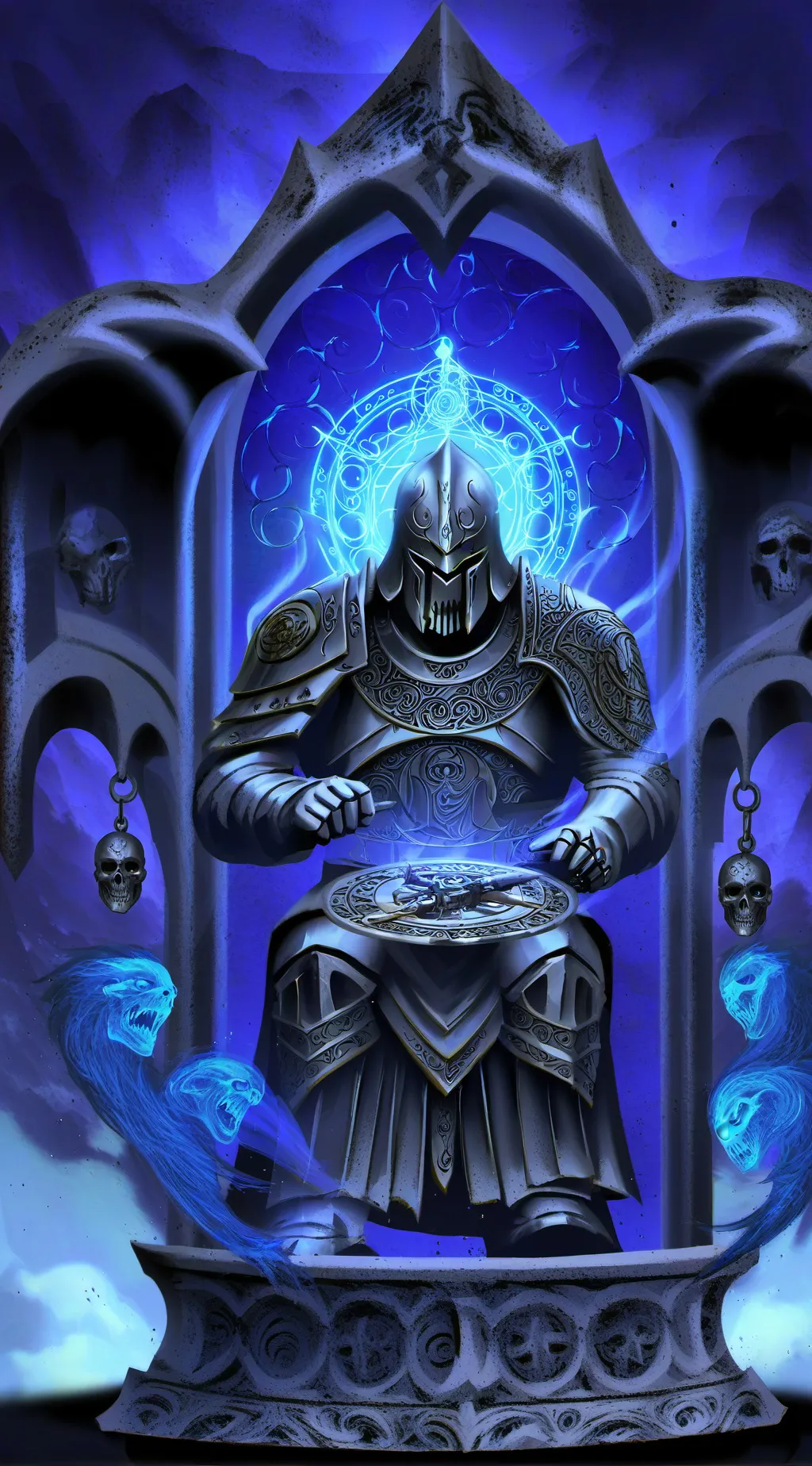 ai character: bravio the knight  background