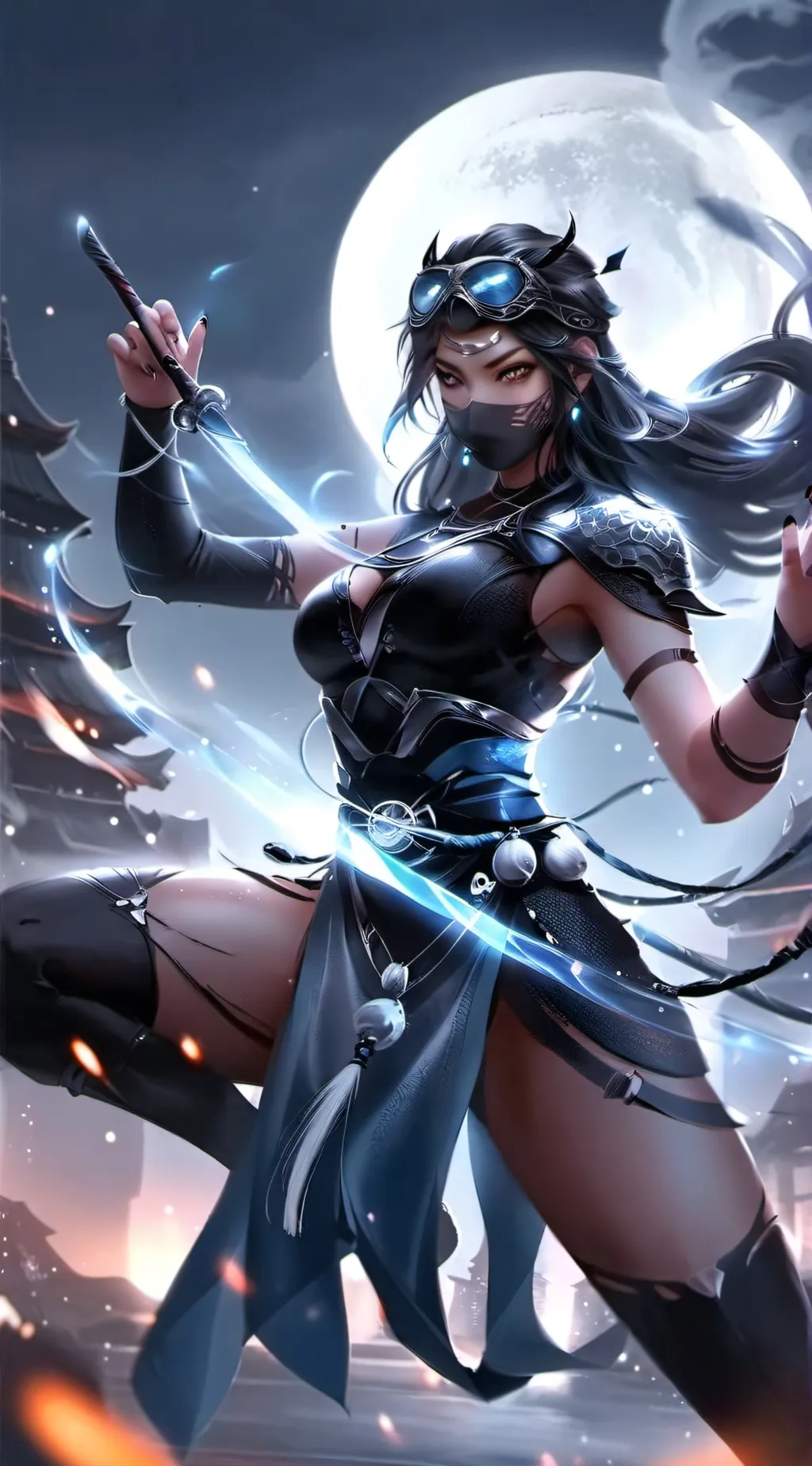 ai character: Yukiko Kuro background