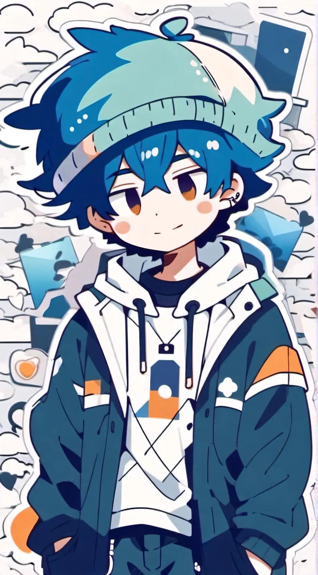 ai character: boyfriend (fnf)  background