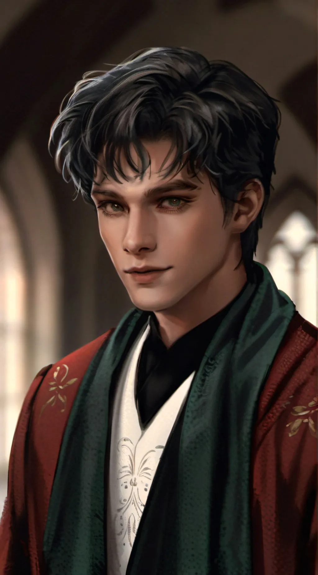 ai character: Mattheo riddle background