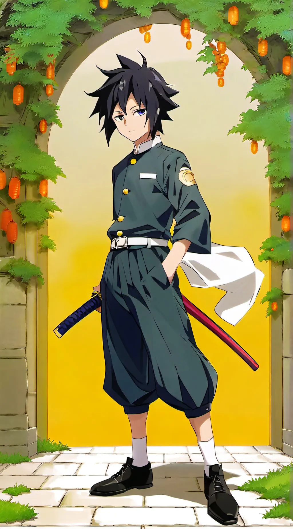 ai character: Tomioka Giyuu background