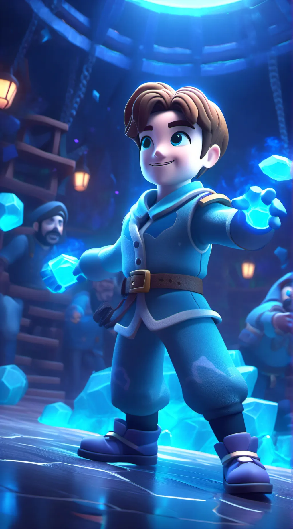 ai character: bacon background