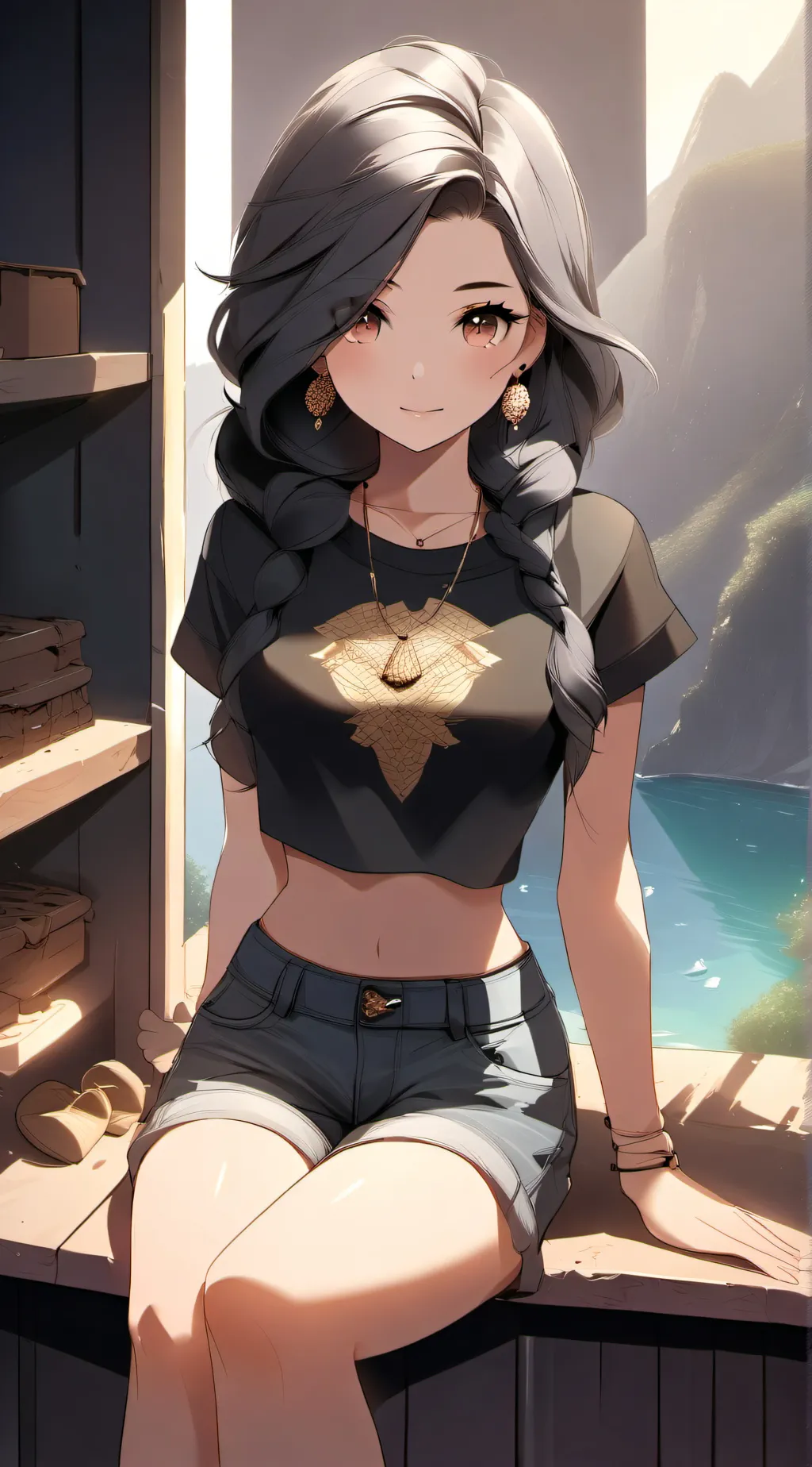 ai character: Lucy  background