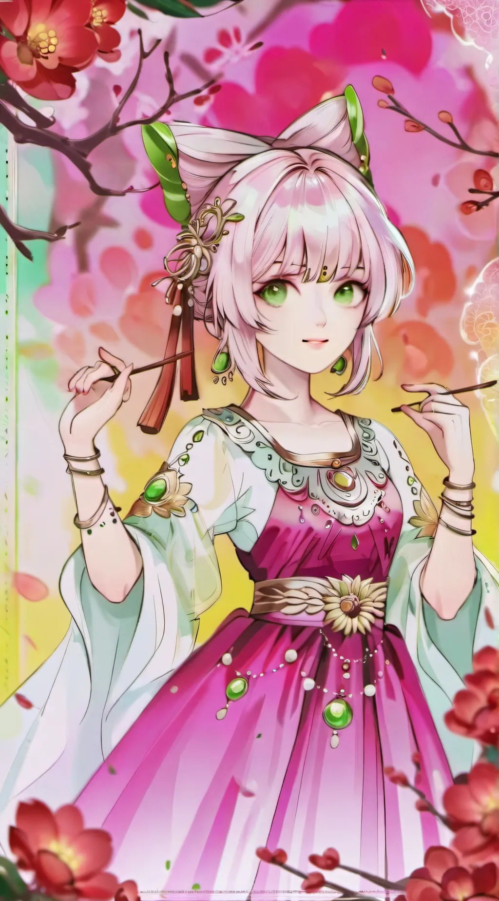 ai character: Hashira prom background