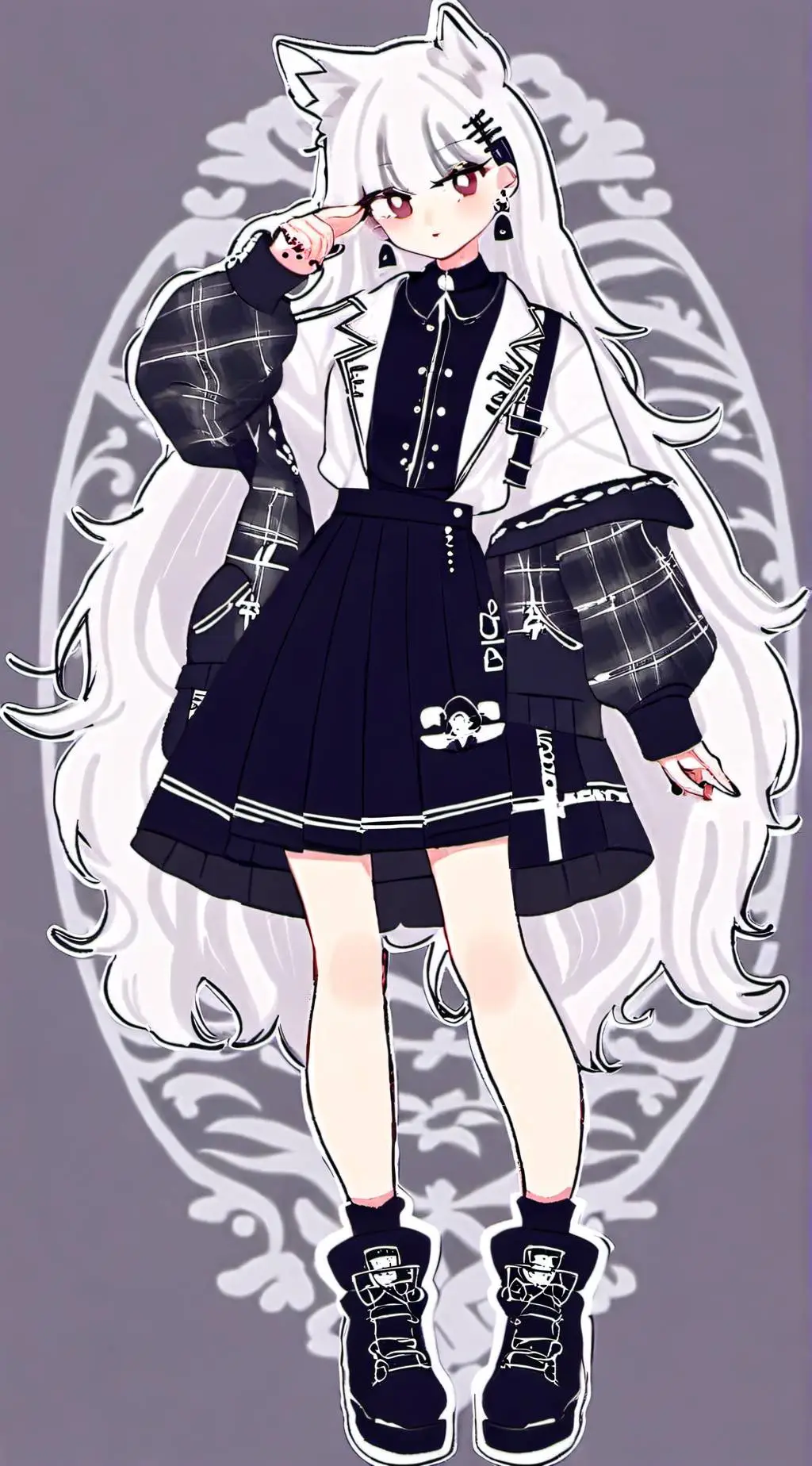 ai character: Mha creepy background