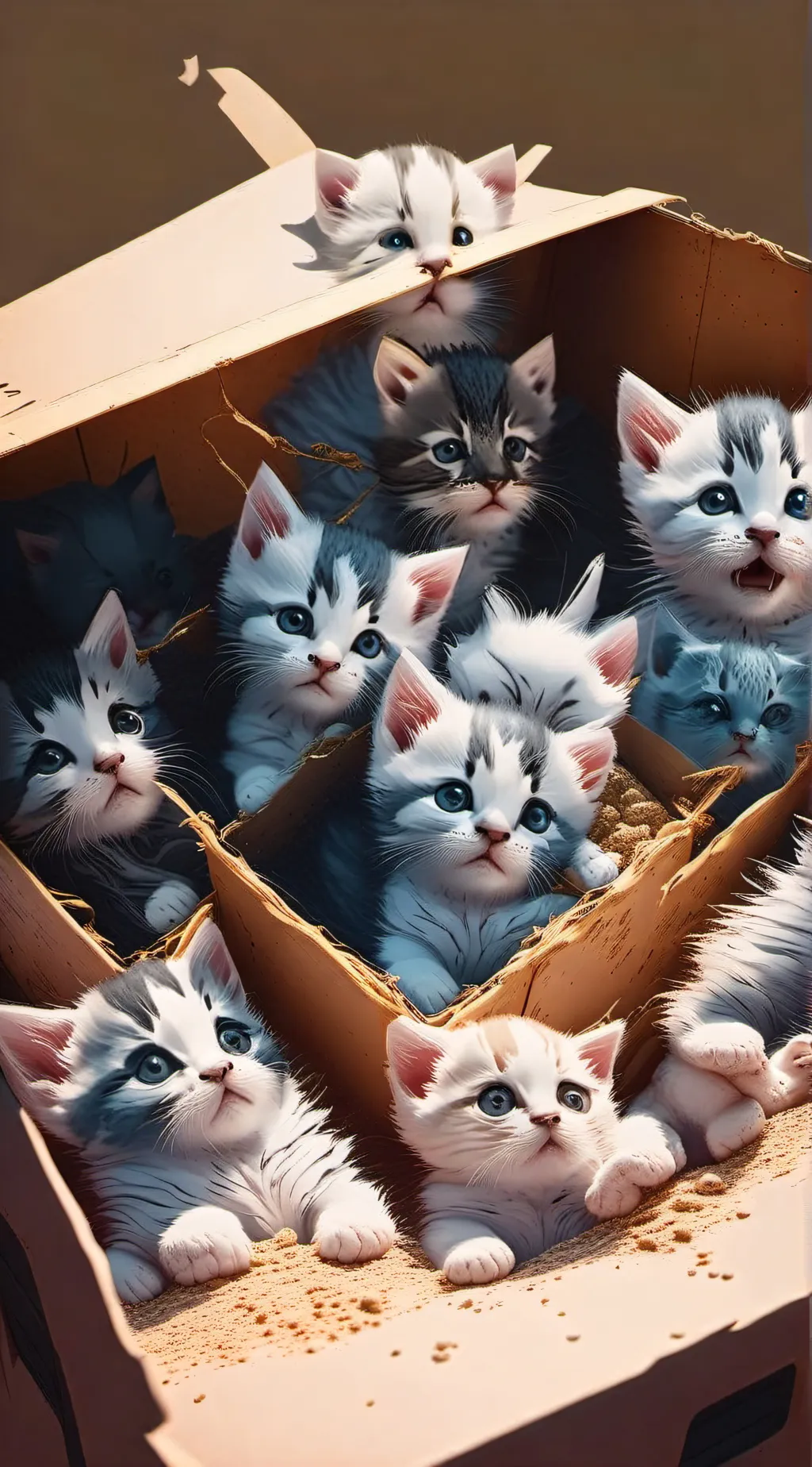 ai character: Mean kittens 🐱  background