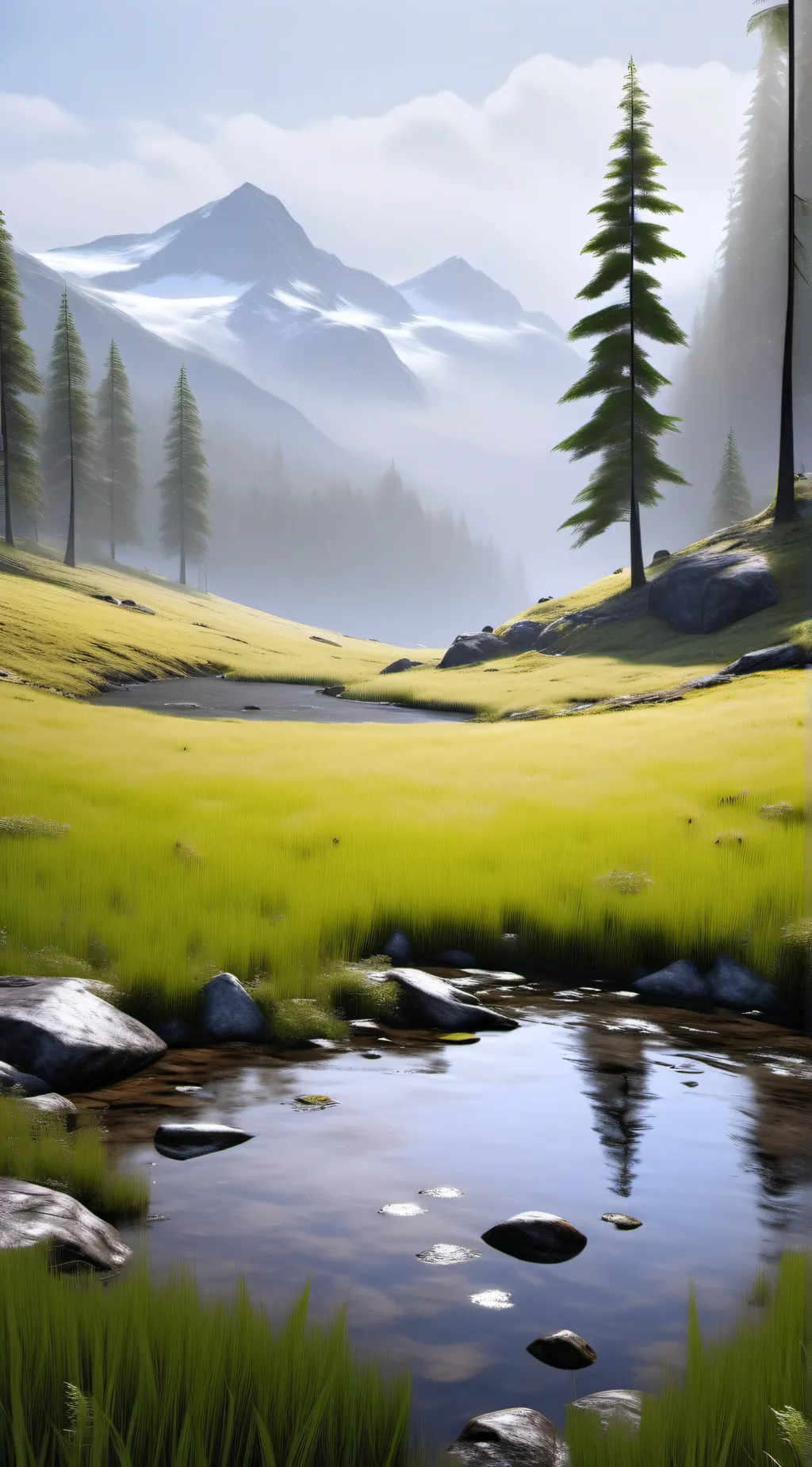 ai character: grass background