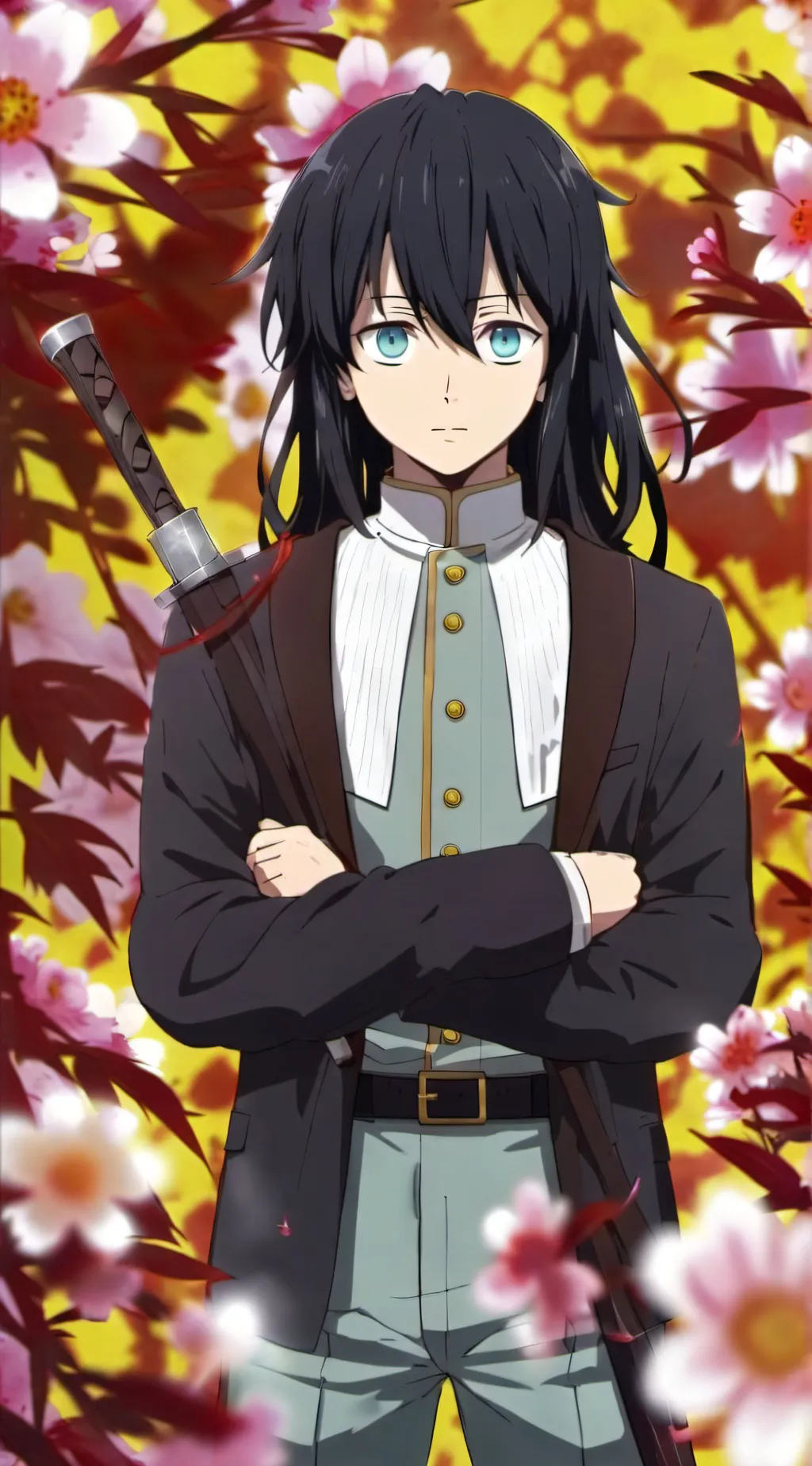 ai character: Muichiro  background