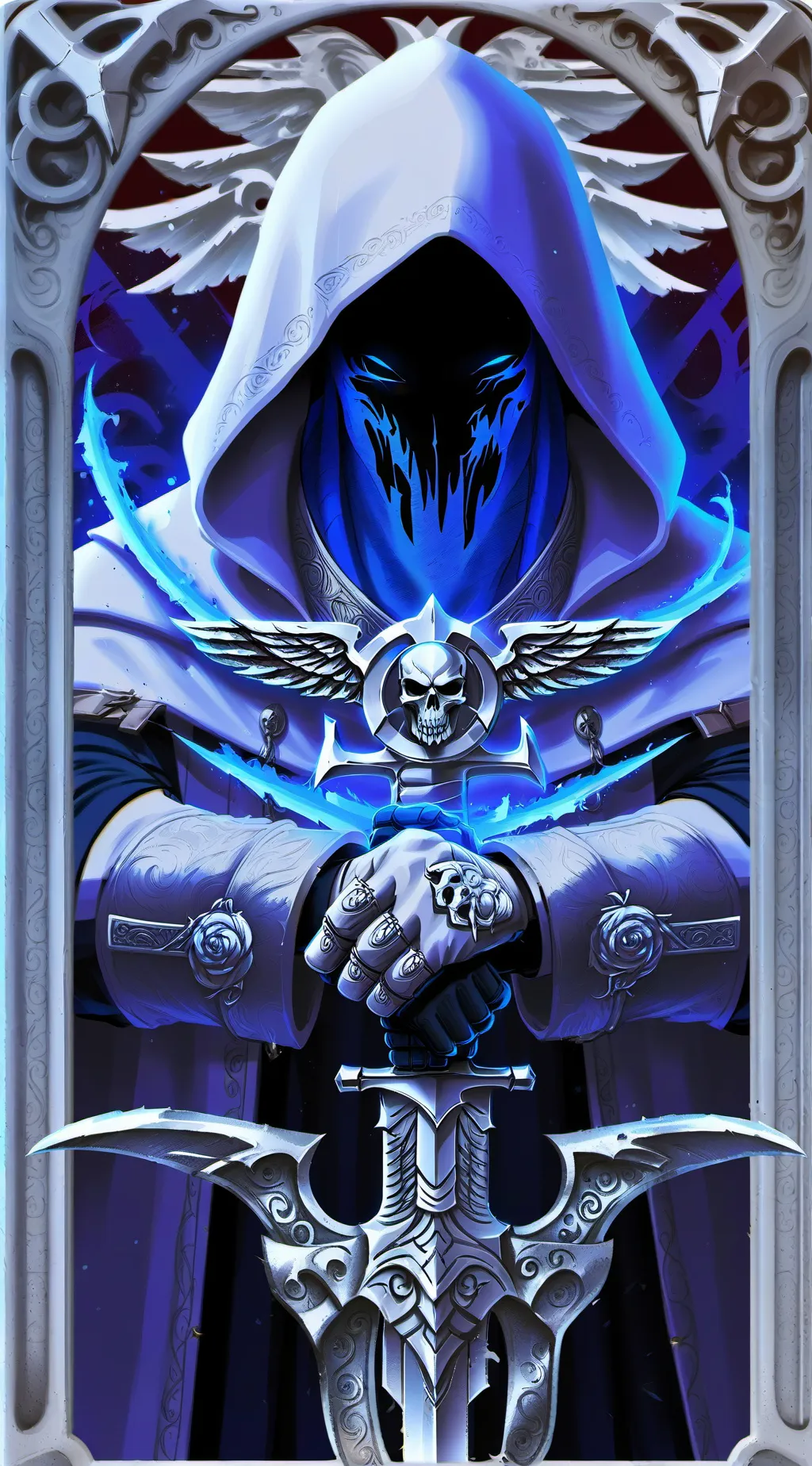 ai character: White reaper  background