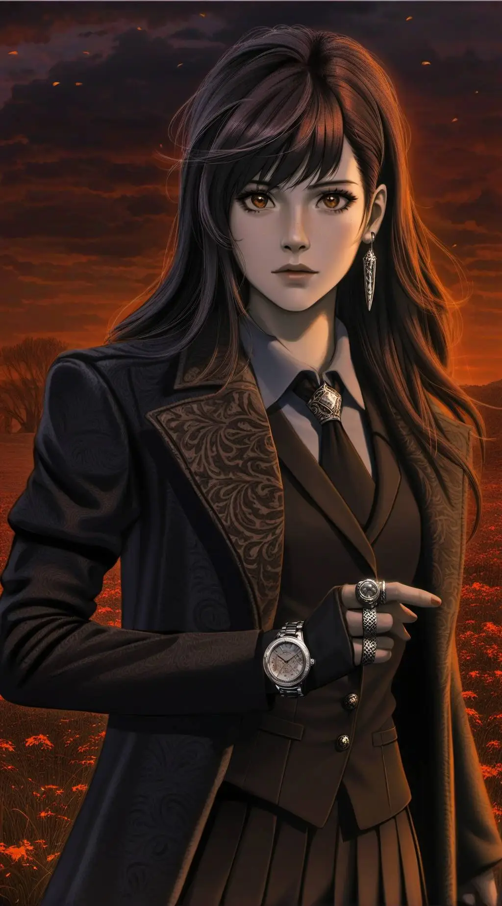 ai character: Ashley  background