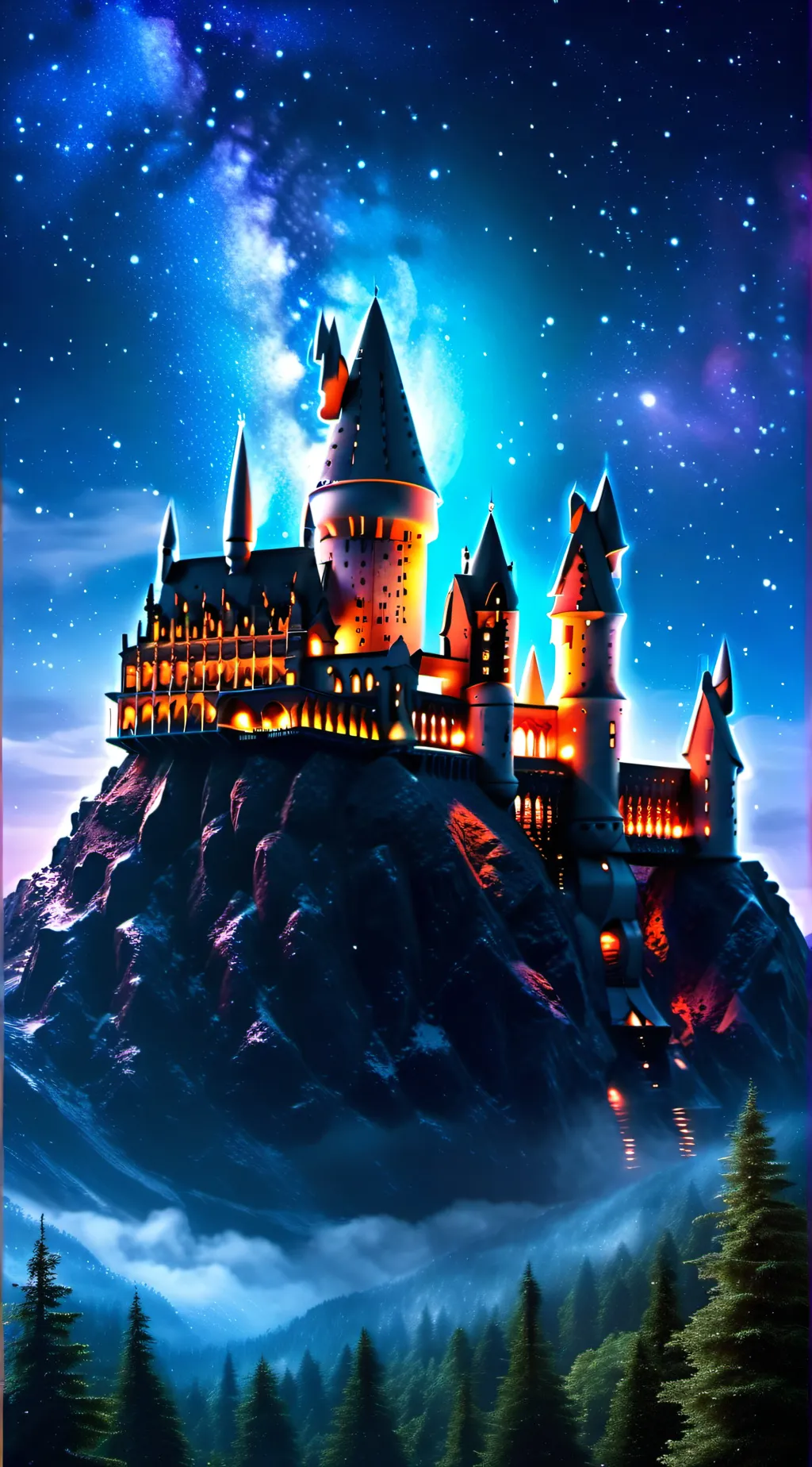 ai character: Hogwarts  background