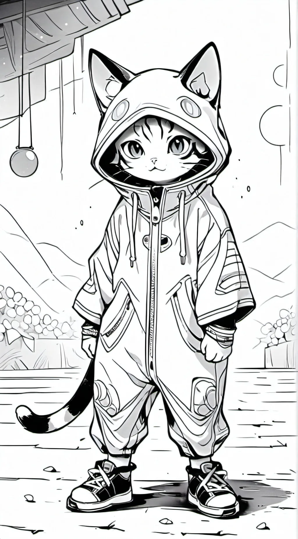 ai character: your cut cat background