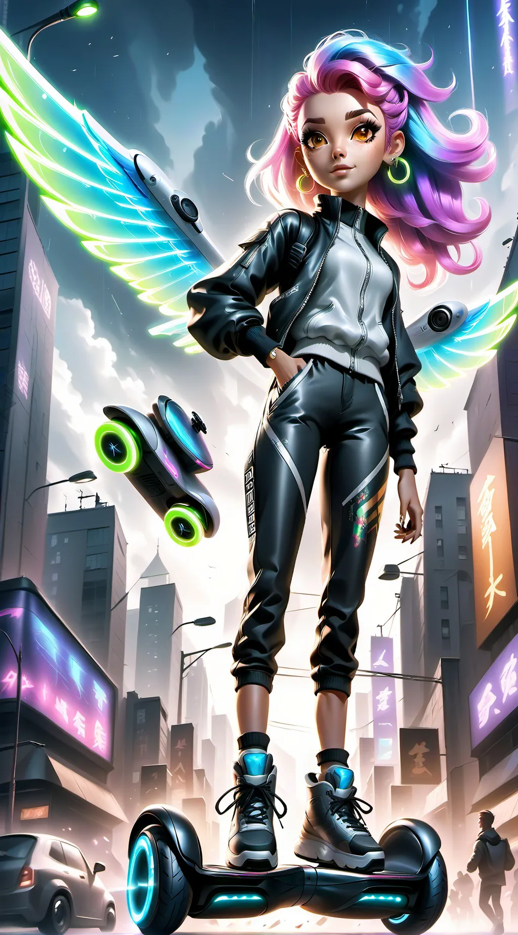 ai character: Aria background