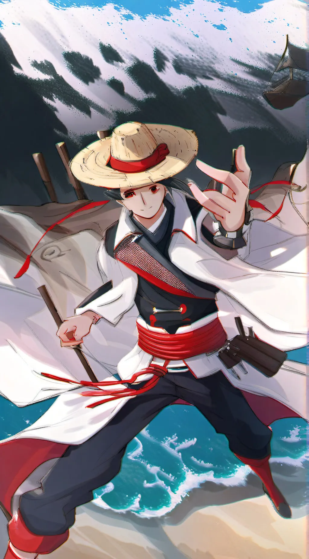 ai character: Op in your house background