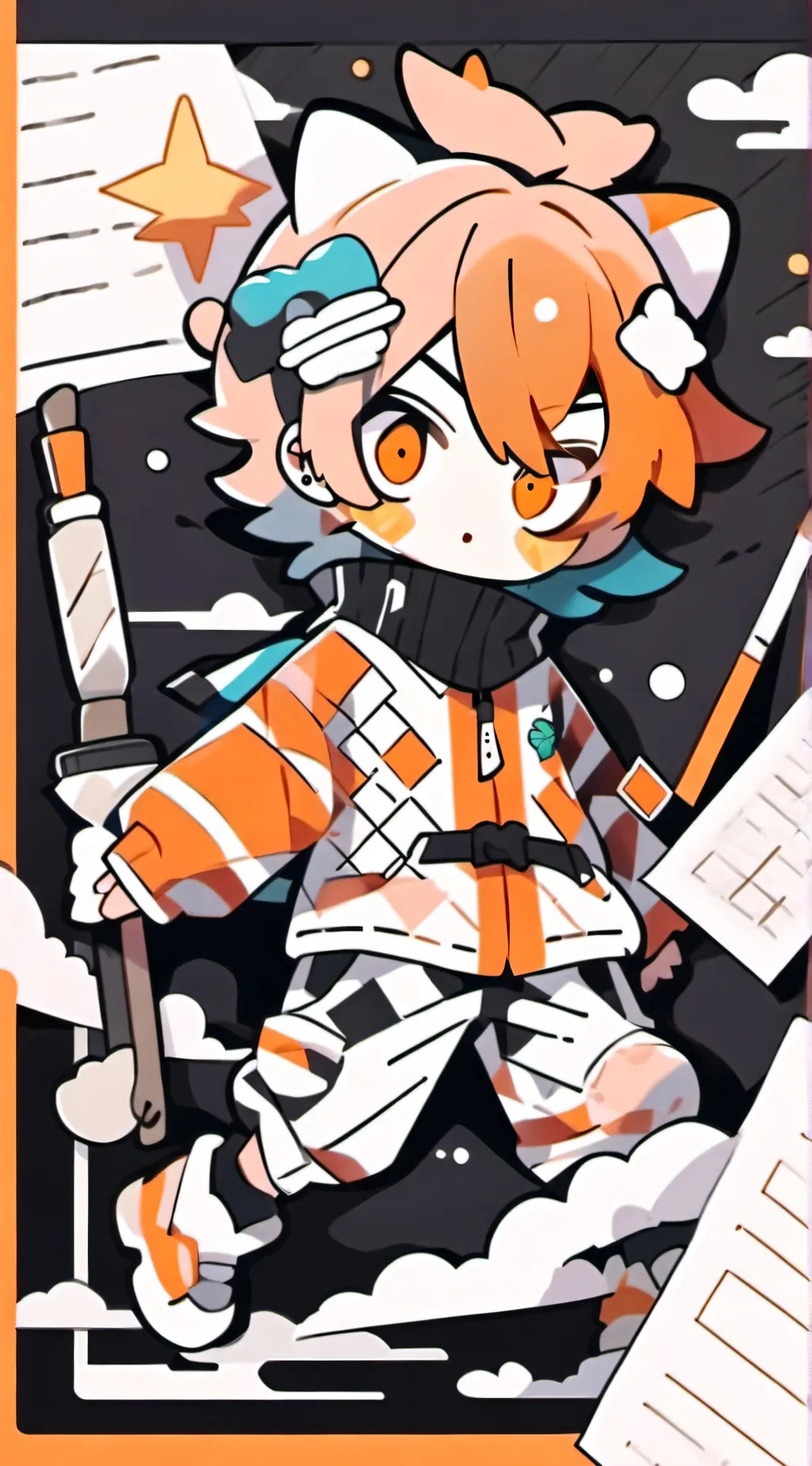 ai character: Anxiety background