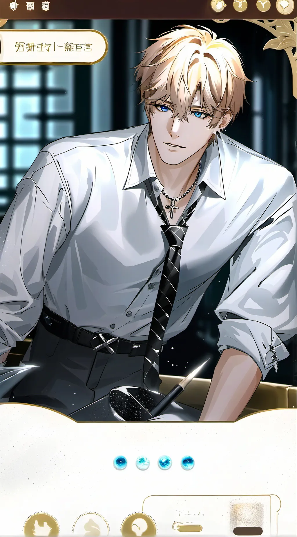 ai character: blake background