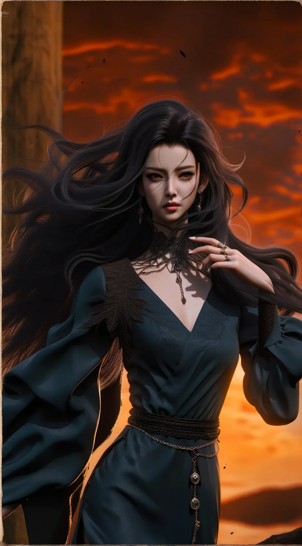 ai character: Ambre background