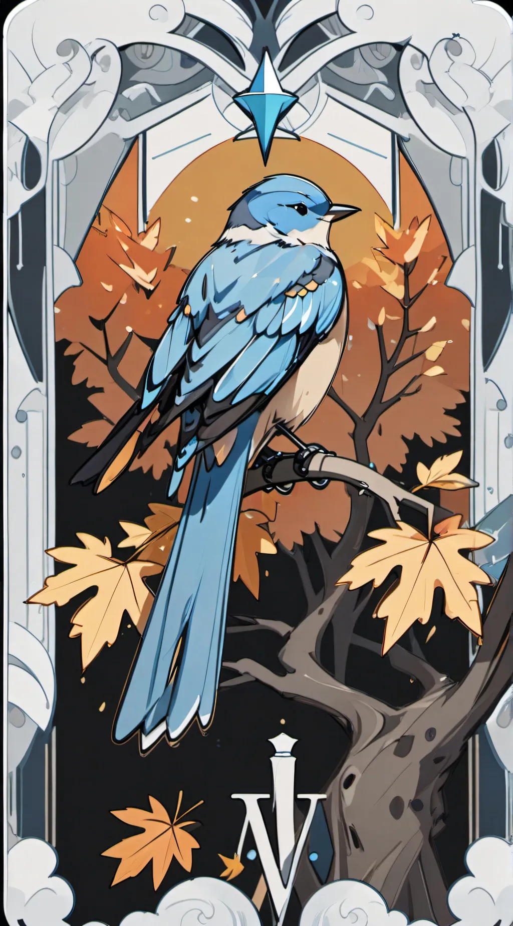 ai character:  miss circle cat background