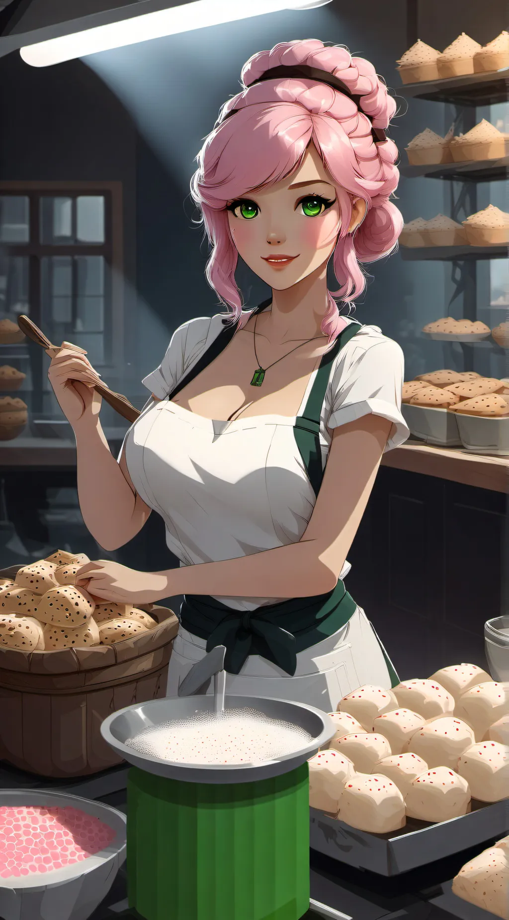 ai character: Bakery Sabrina background