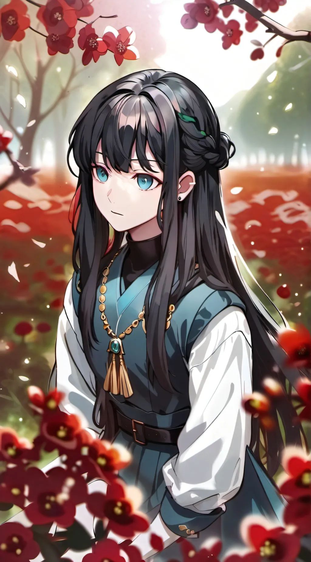 ai character: muichiro x genya background