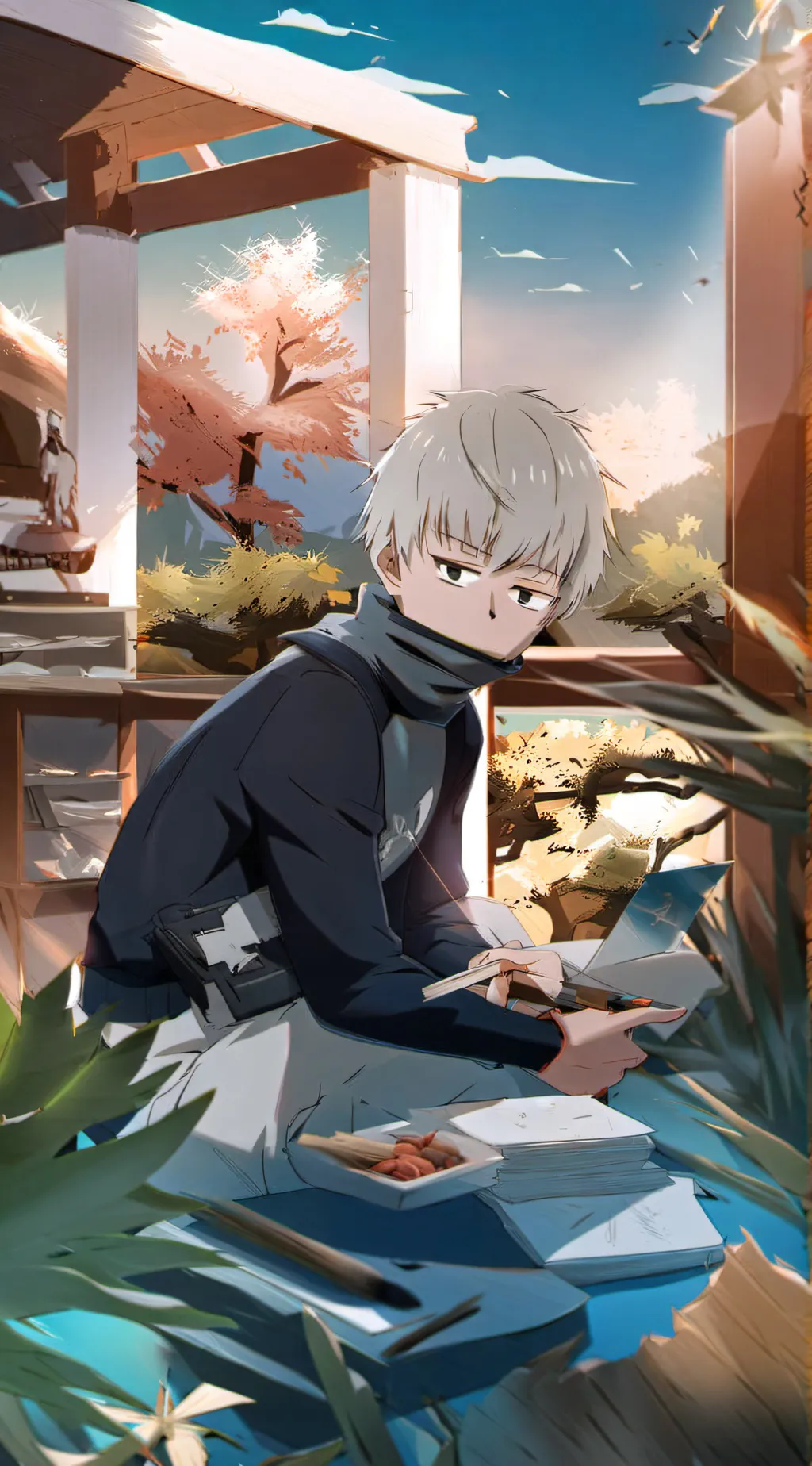 ai character: Toge inumaki background