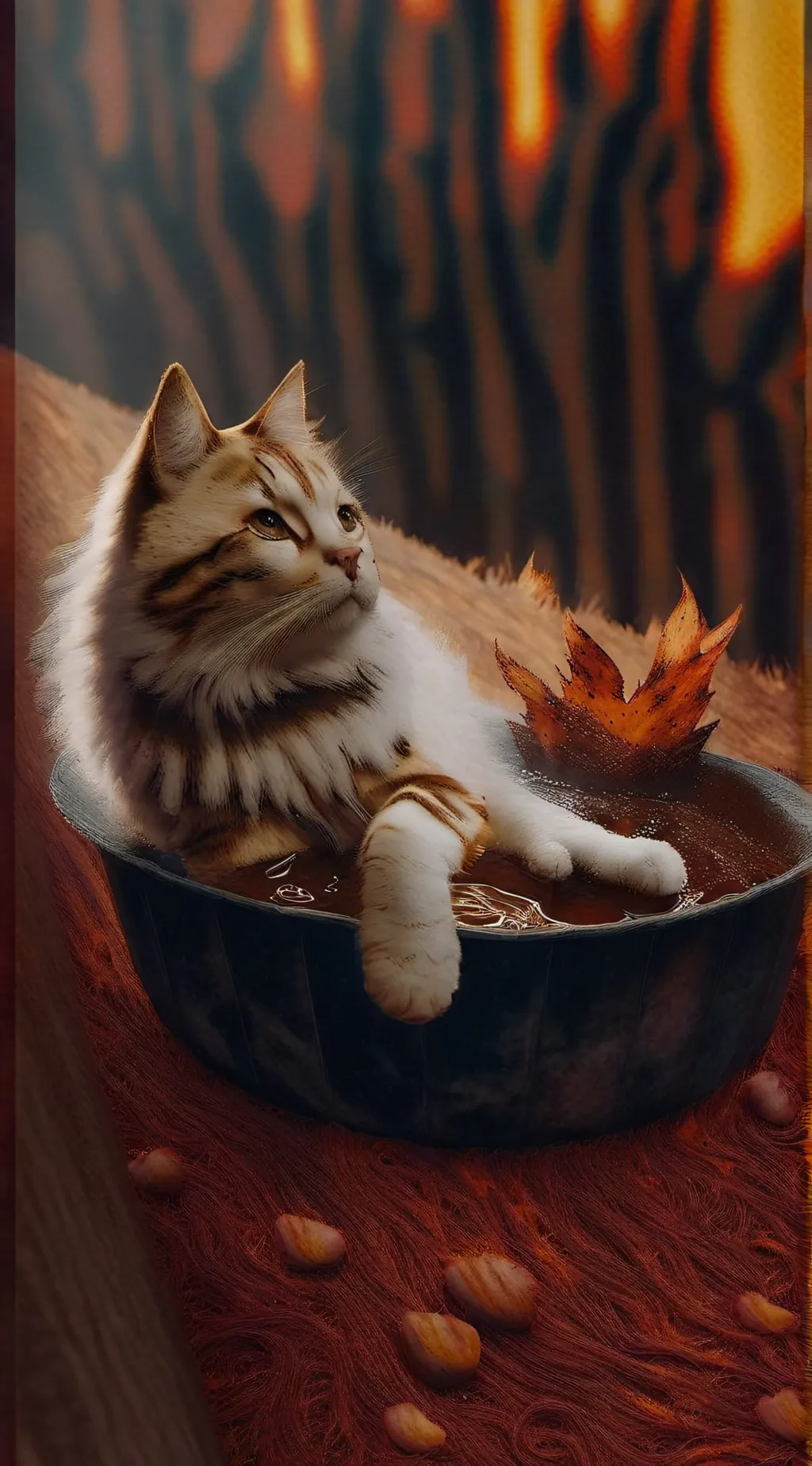 ai character: 🥞cat background