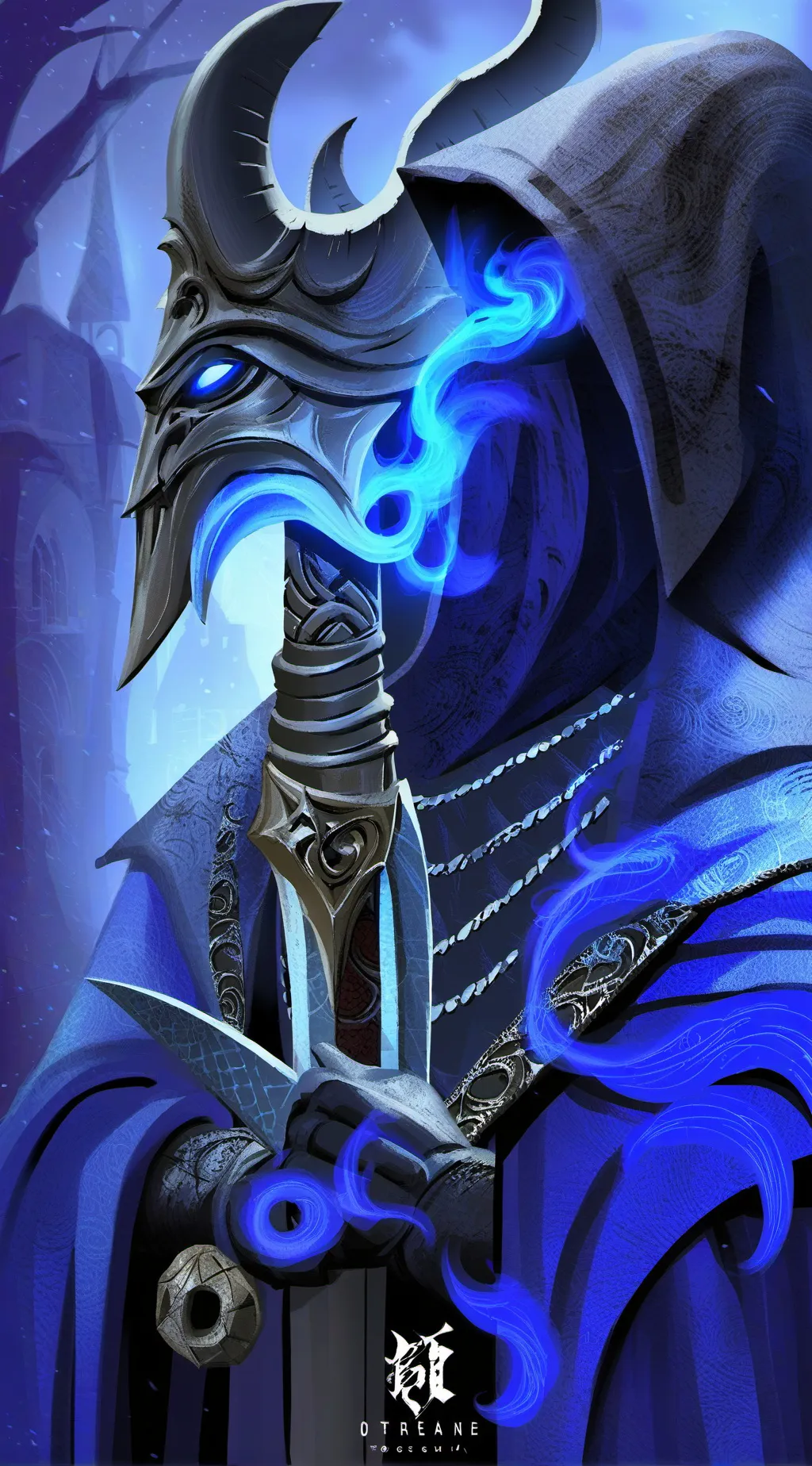 ai character: Death background