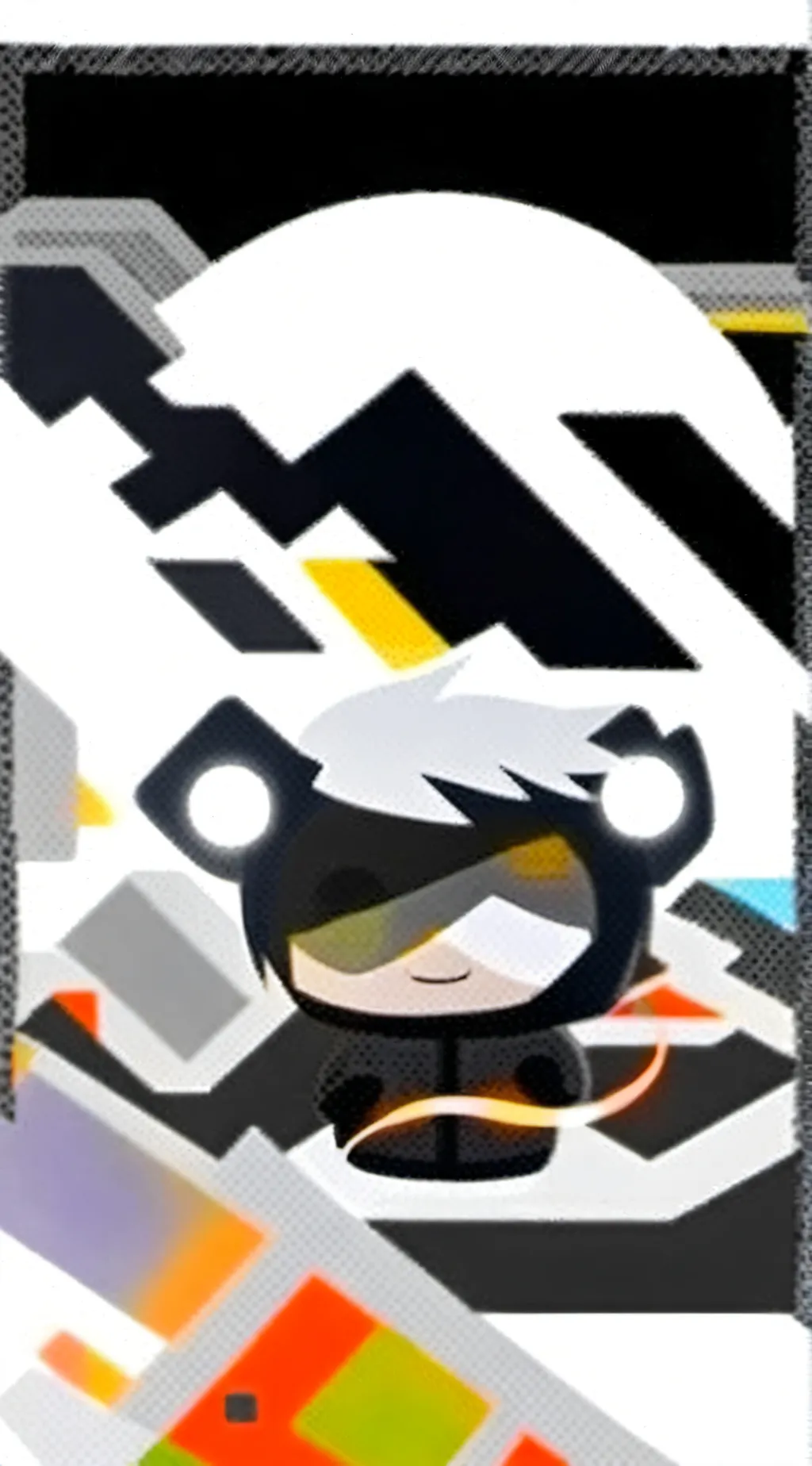 ai character: N plush pizza background