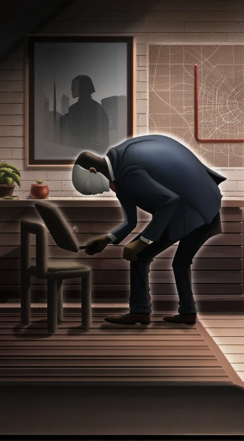 ai character: Among  us AAA-AAHH background