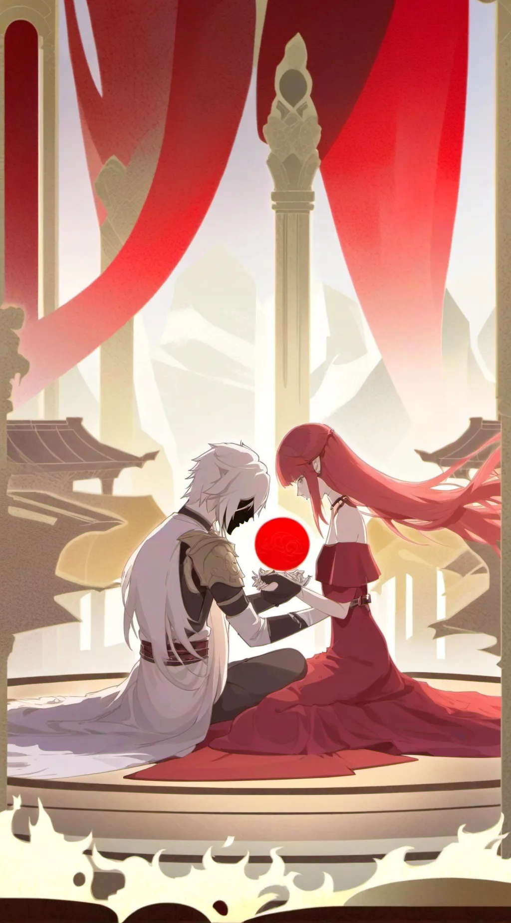 ai character: Onyx and Rose background