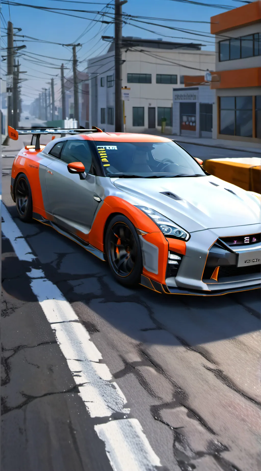 ai character: Nissan GT-R background