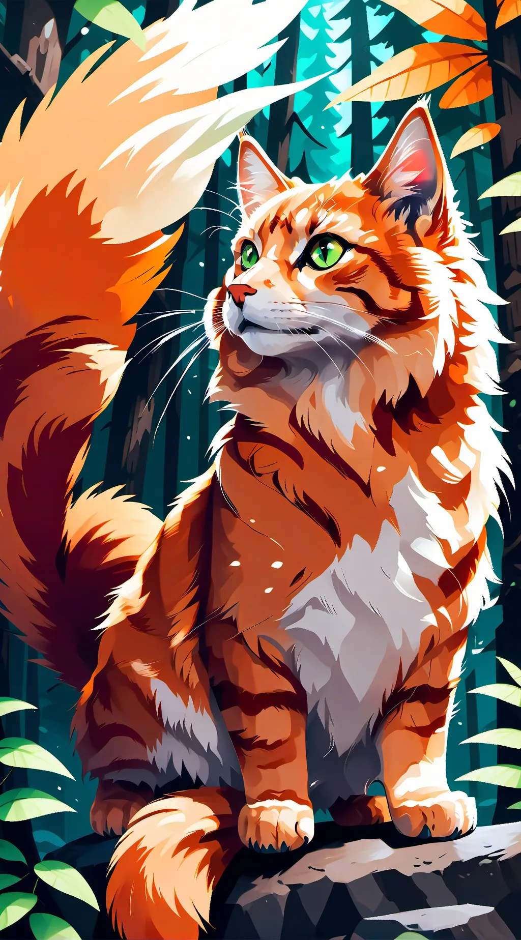 ai character: fireheart v.2 background