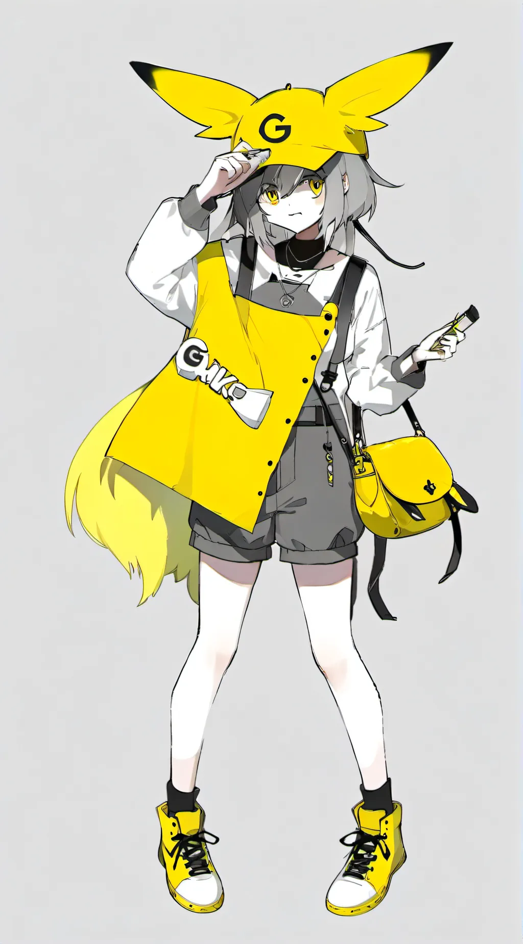 ai character: Genesis pikachu  background