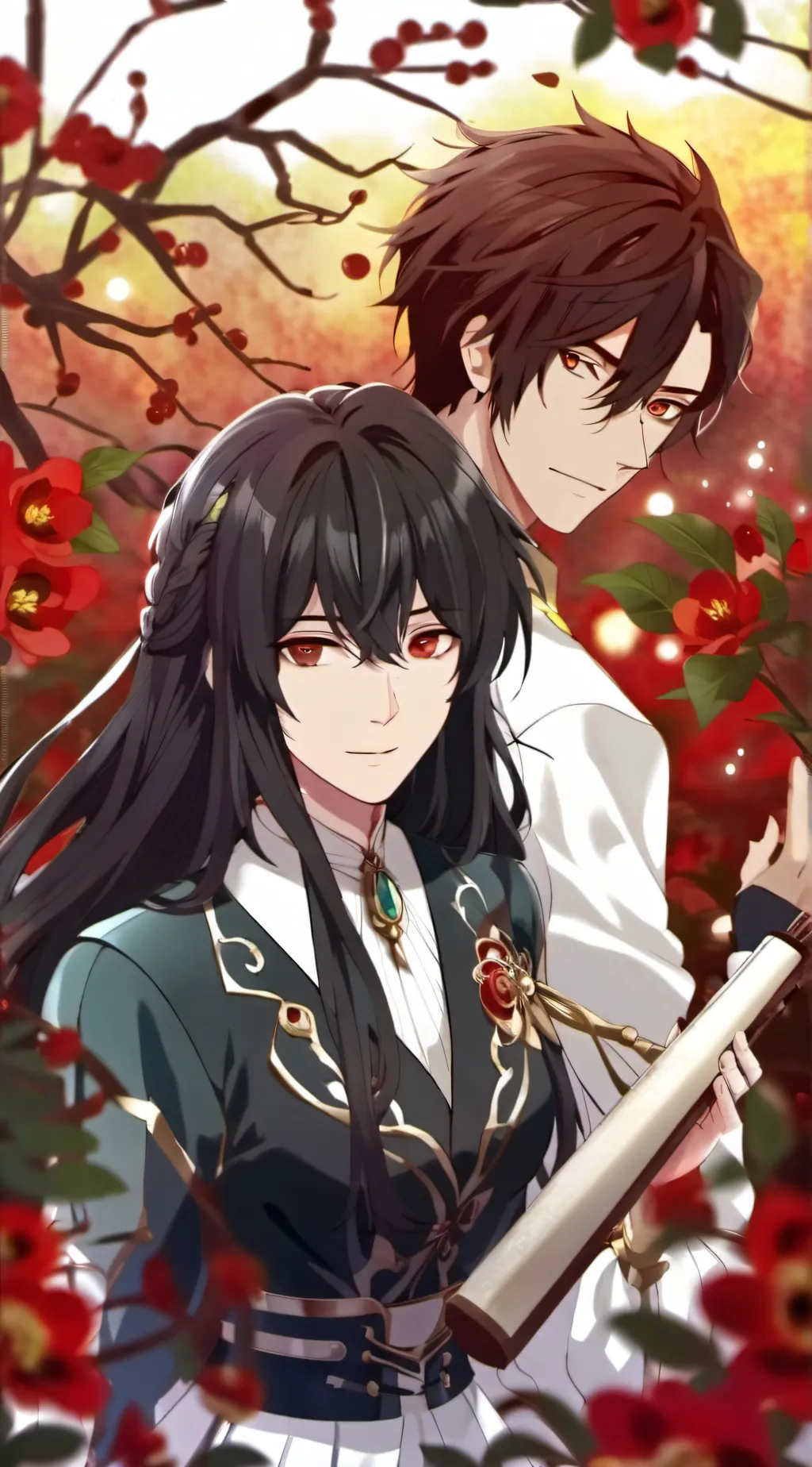 ai character: Aaron and Matthew  background